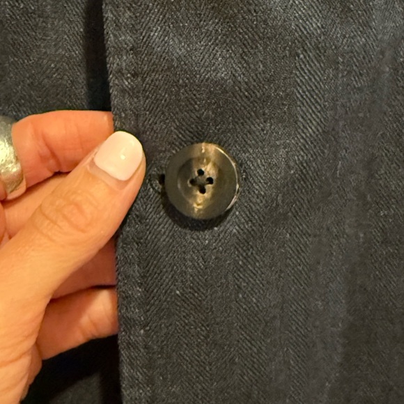 Hickey Freeman Blue Italian Linen Sport Coat Blazer size M EUC - Picture 4 of 12